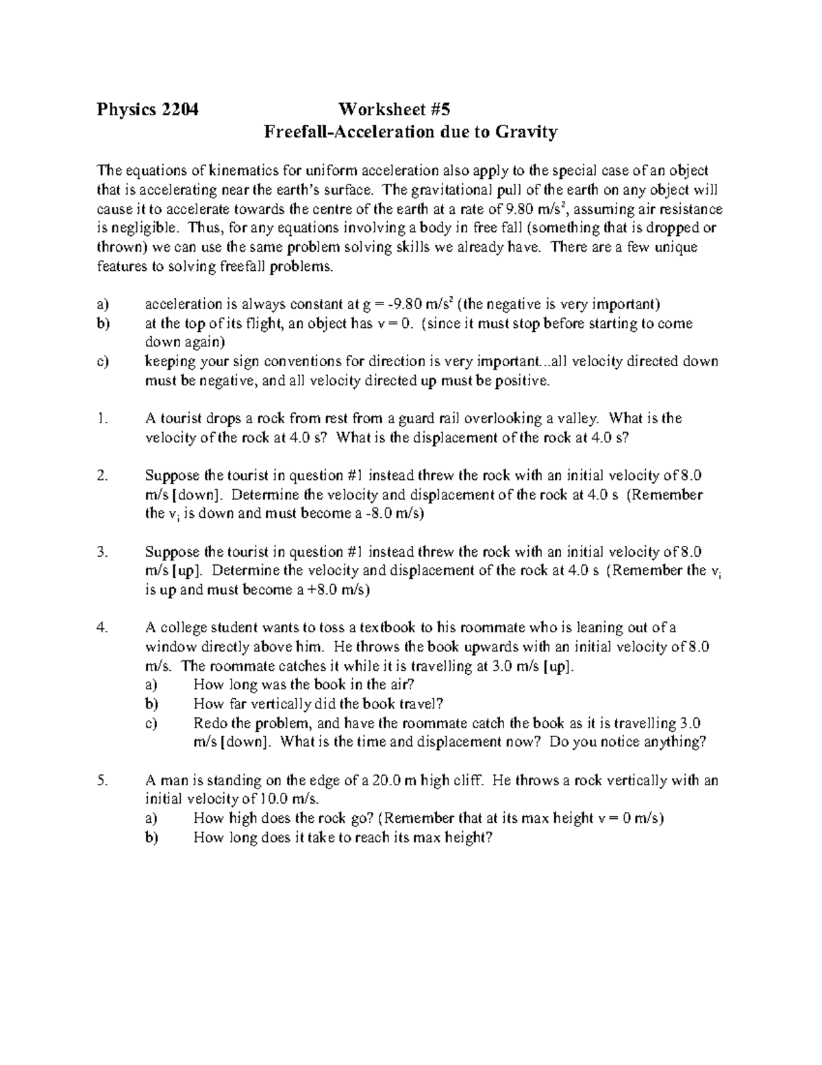 free-fall-cdcds-physics-2204-worksheet-freefall-acceleration-due-to