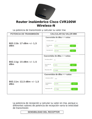 Cisco CVR100W Wireless-N Wireless router - Cisco