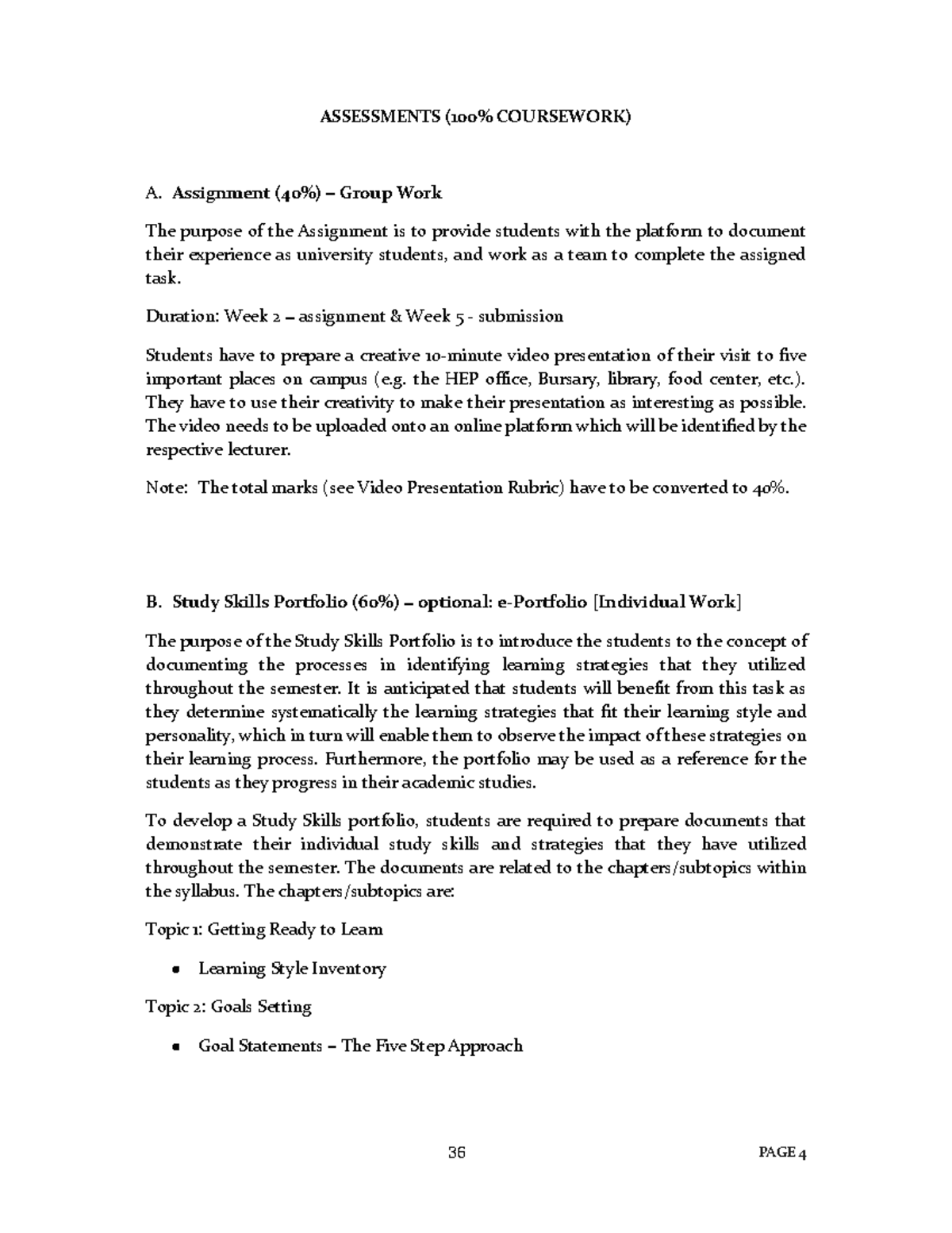 UED102 Assessment - goodluck :p - ASSESSMENTS (100% COURSEWORK) A ...