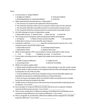 Pas 7 Statement Of Cash Flows - Q&a 1 With Answers - Pas 7 Statement Of 