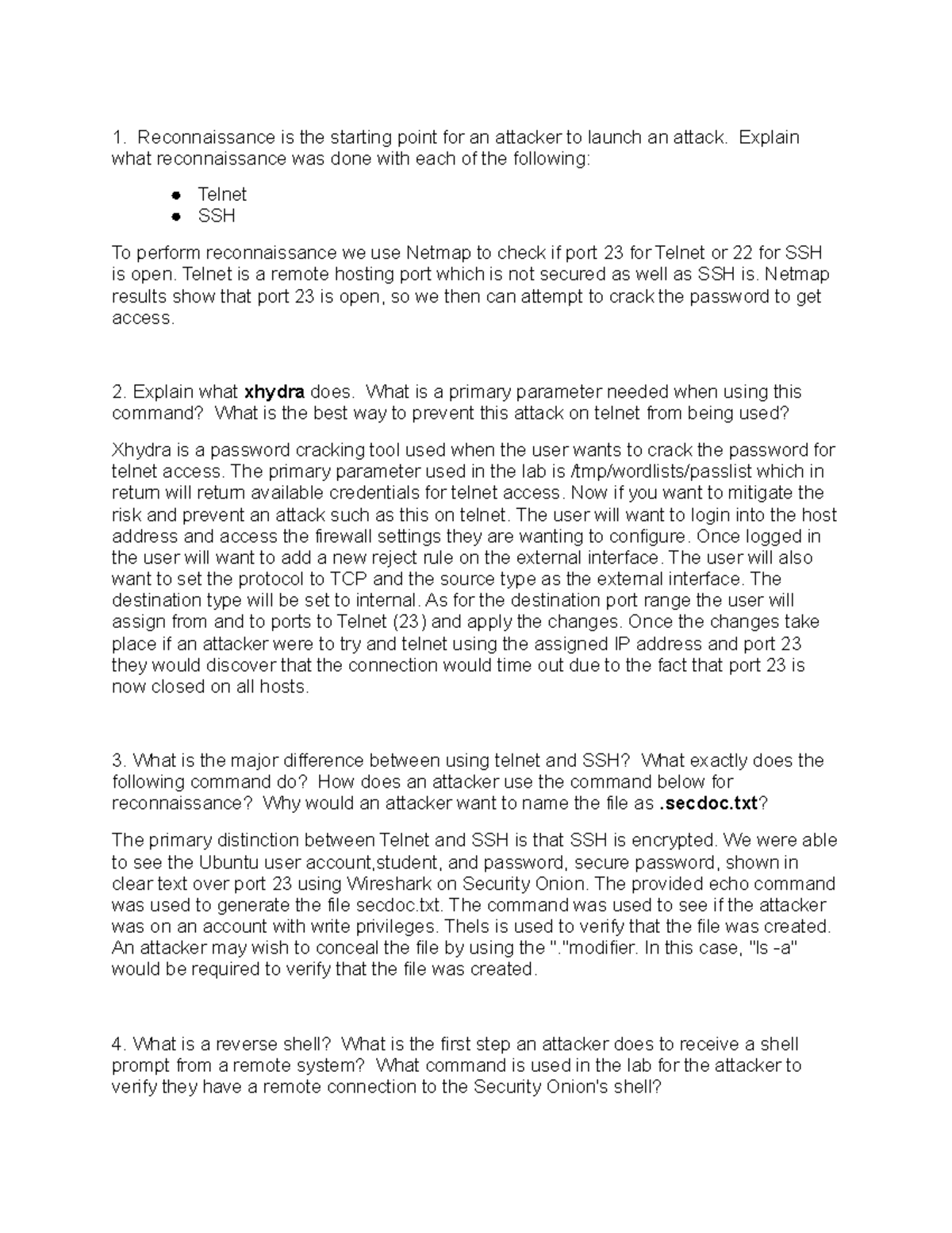 Netlab 16 Questions - Reconnaissance is the starting point for an ...