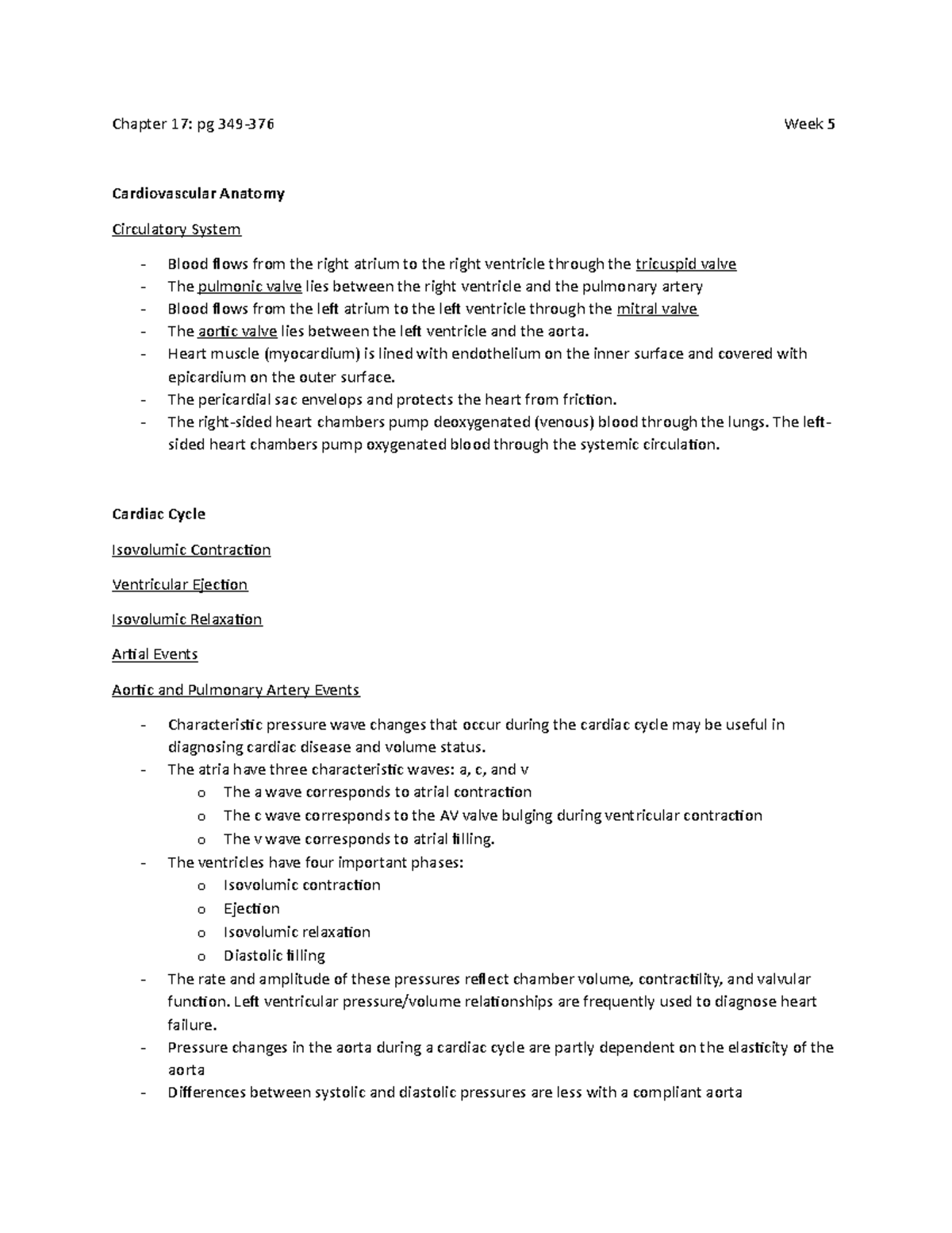 Week 5 - Chapter 17 Reading - Chapter 17: pg 349-376 Week 5 ...