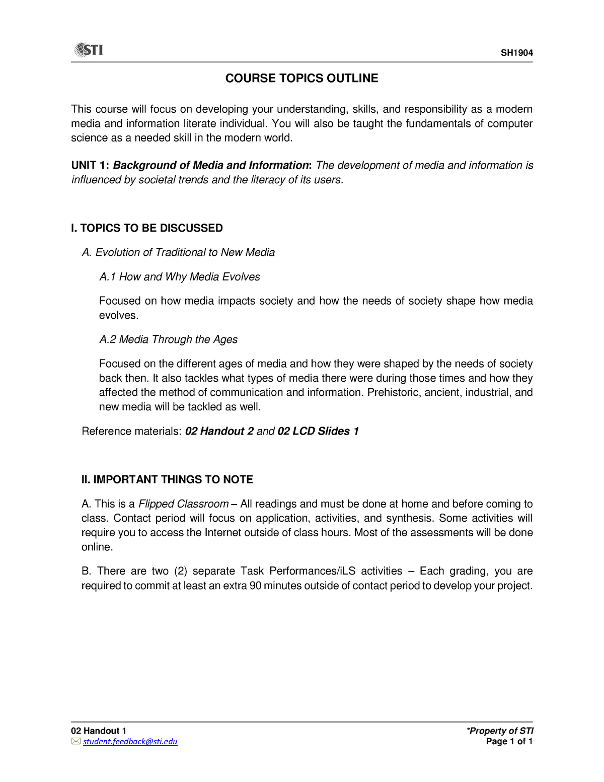 course-topics-outline-mil-sh-02-handout-1-property-of-sti-student