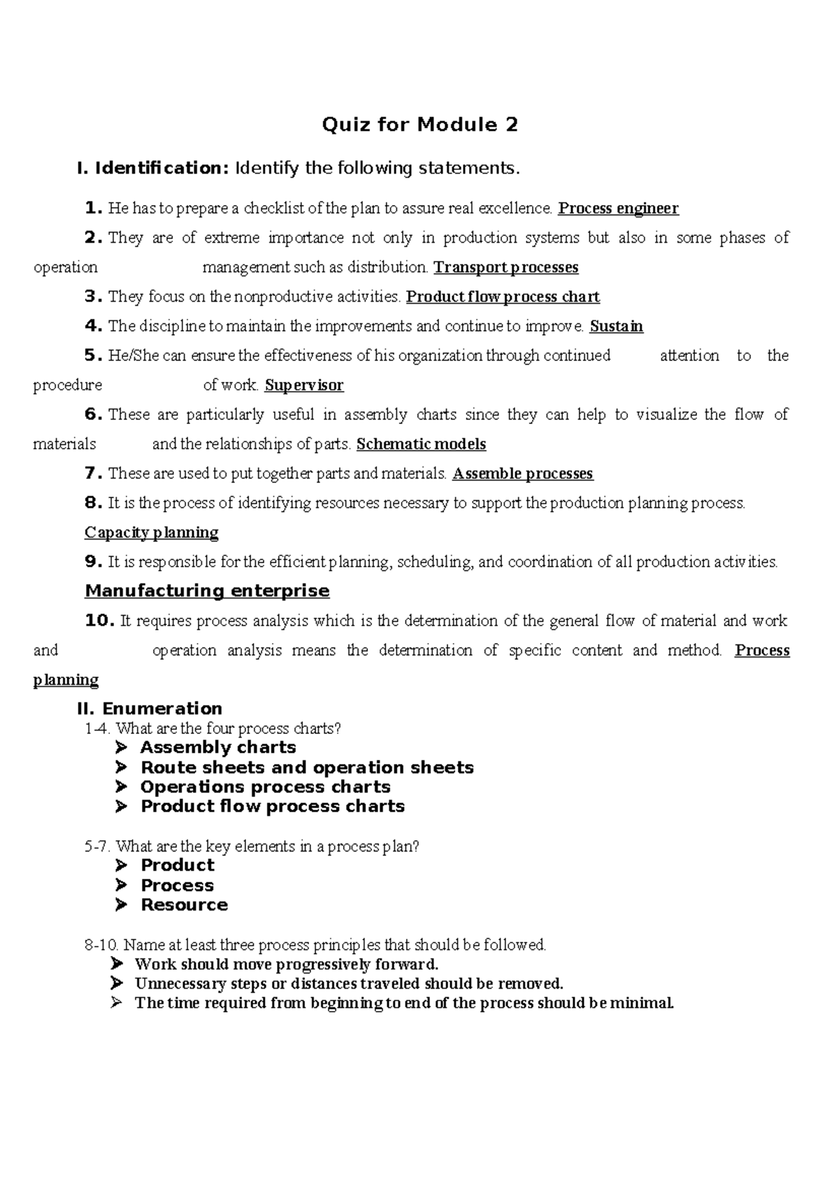 Quiz-2 - Mkt - Quiz For Module 2 I. Identification: Identify The ...