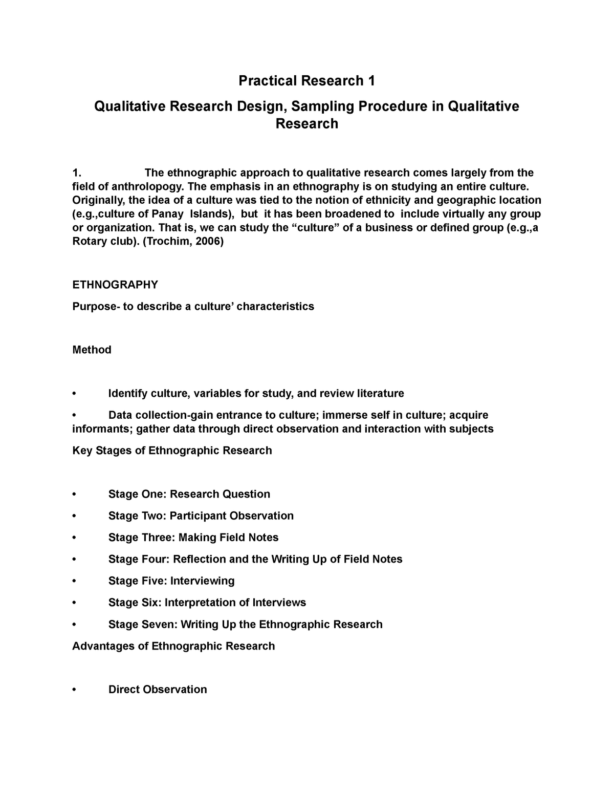 practical research 1 qualitative research examples