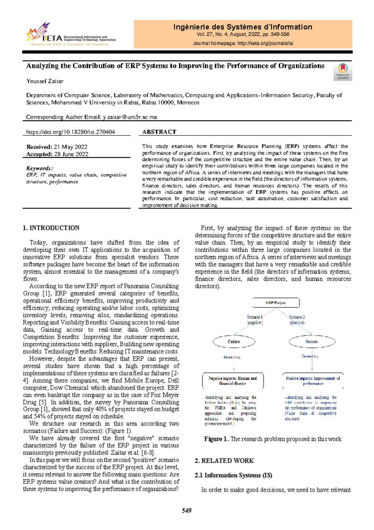 Analyzing the Contribution of ERP Systems to Improving the Performance ...