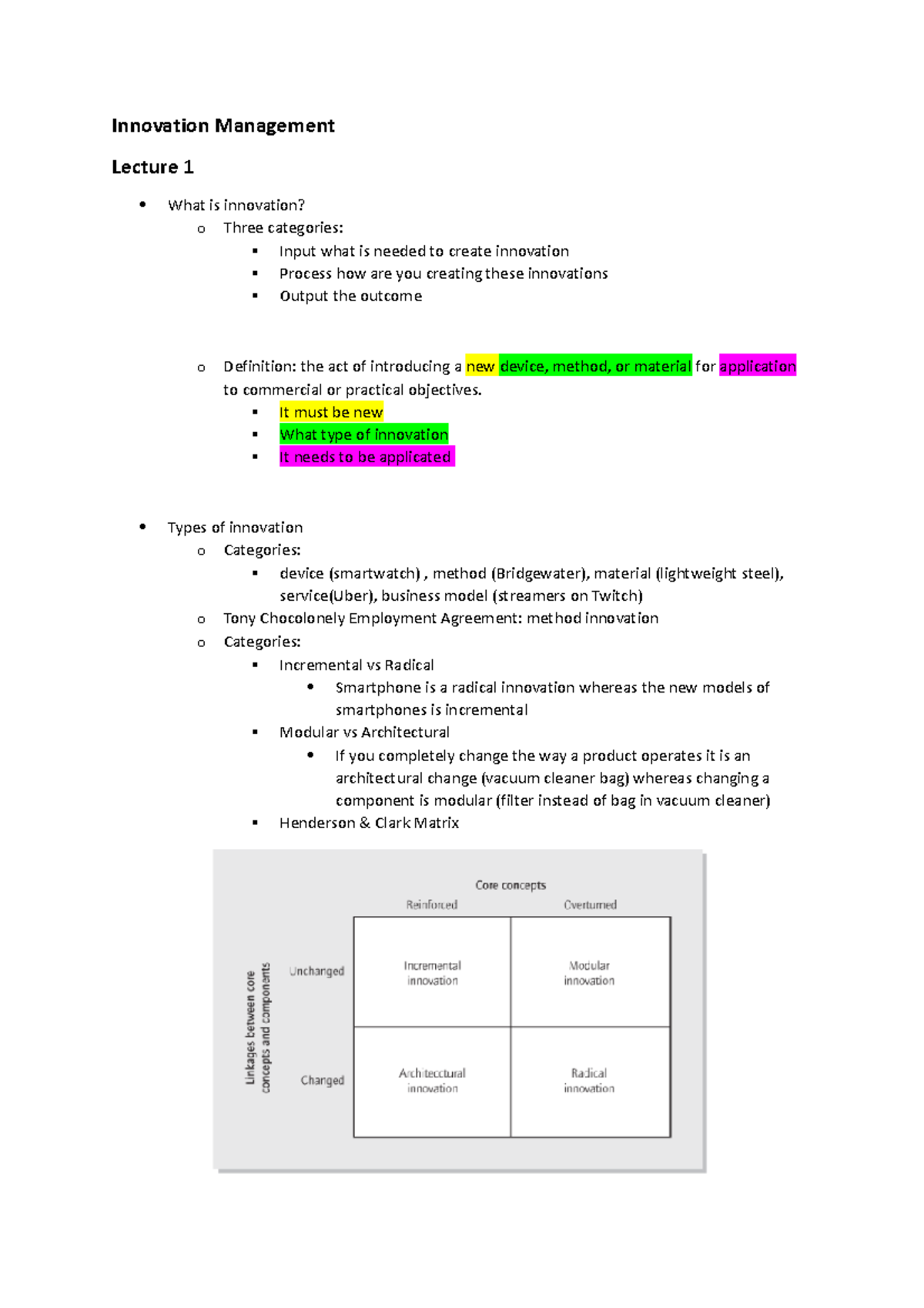 innovation management thesis topics