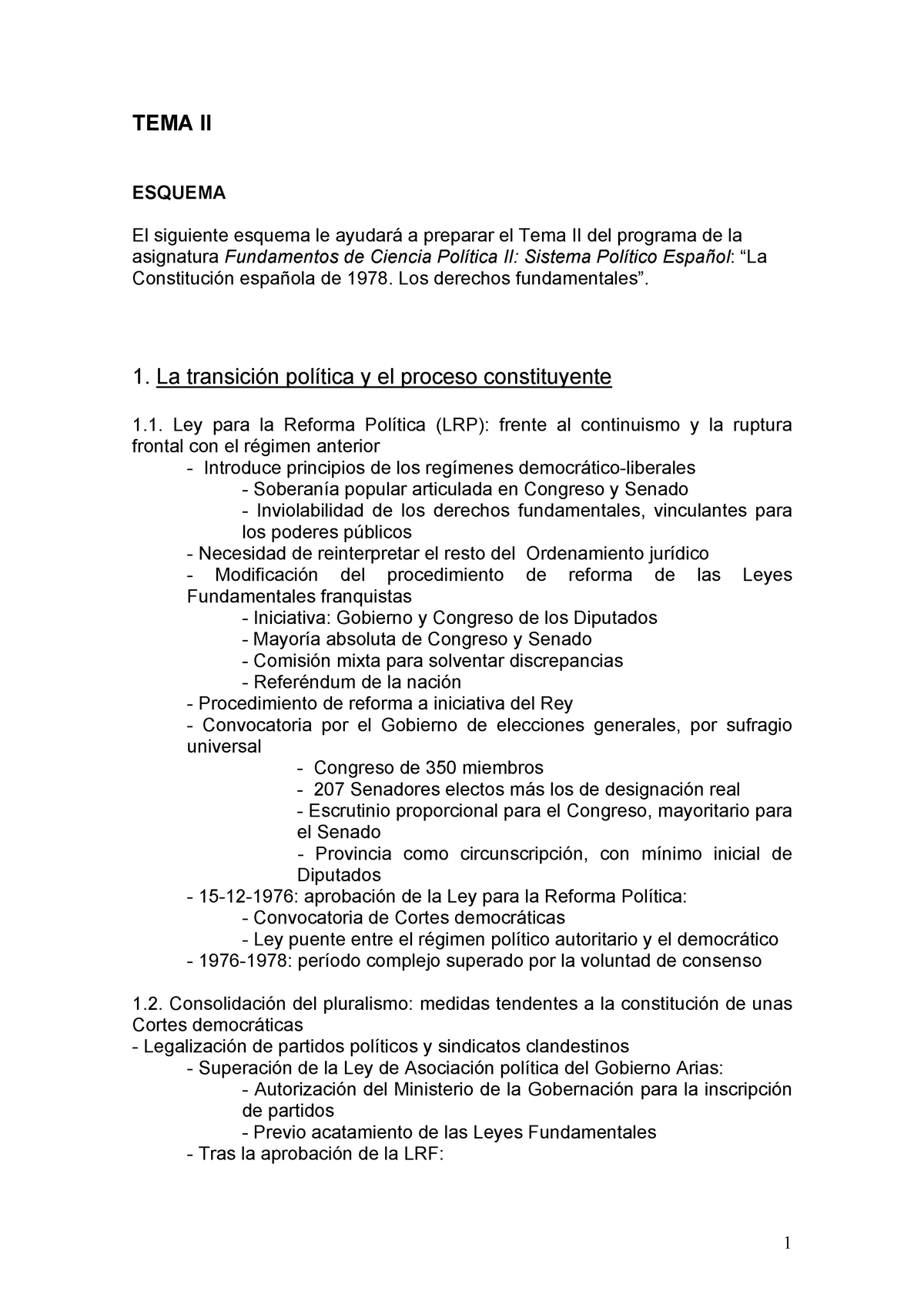 Esquema Resumen Tema Ii Tema Ii Esquema El Siguiente Esquema Le Ayudar A Preparar El Tema Ii