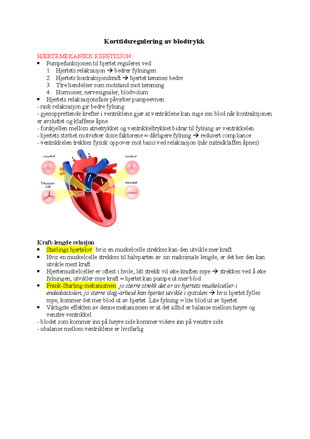 Korttidsregulering Av Blodtrykk - Korttidsregulering Av Blodtrykk ...