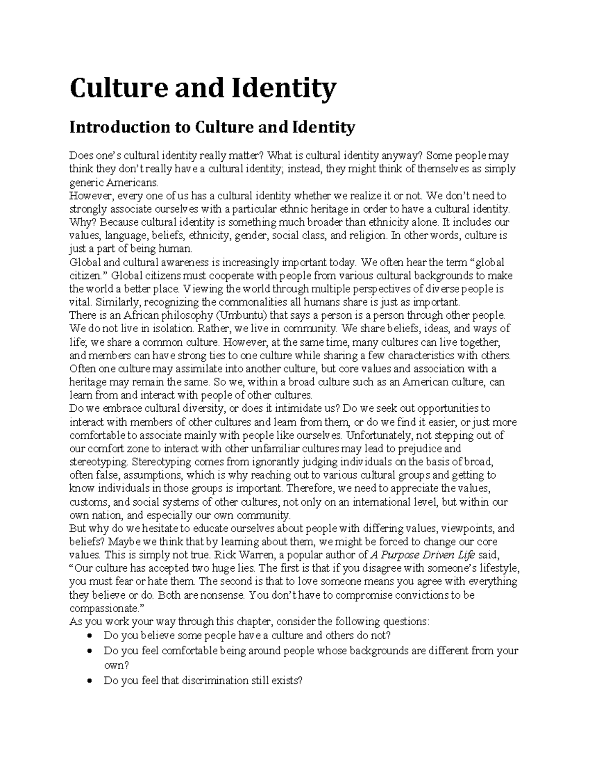 language identity and culture essay questions