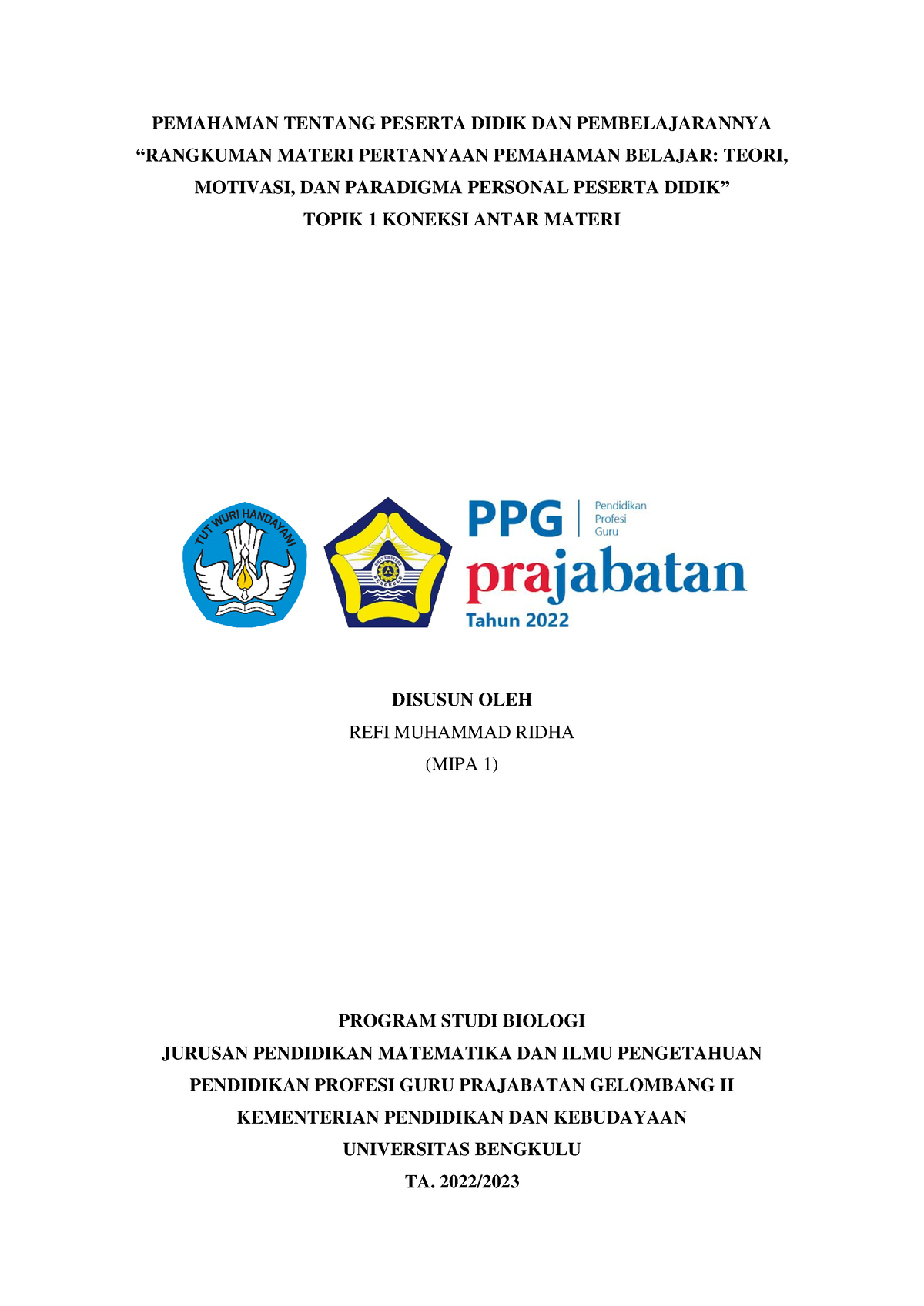 3-T1-7 Koneksi Antar Materi-PPDP-Refi Muhammad Ridha - PEMAHAMAN ...