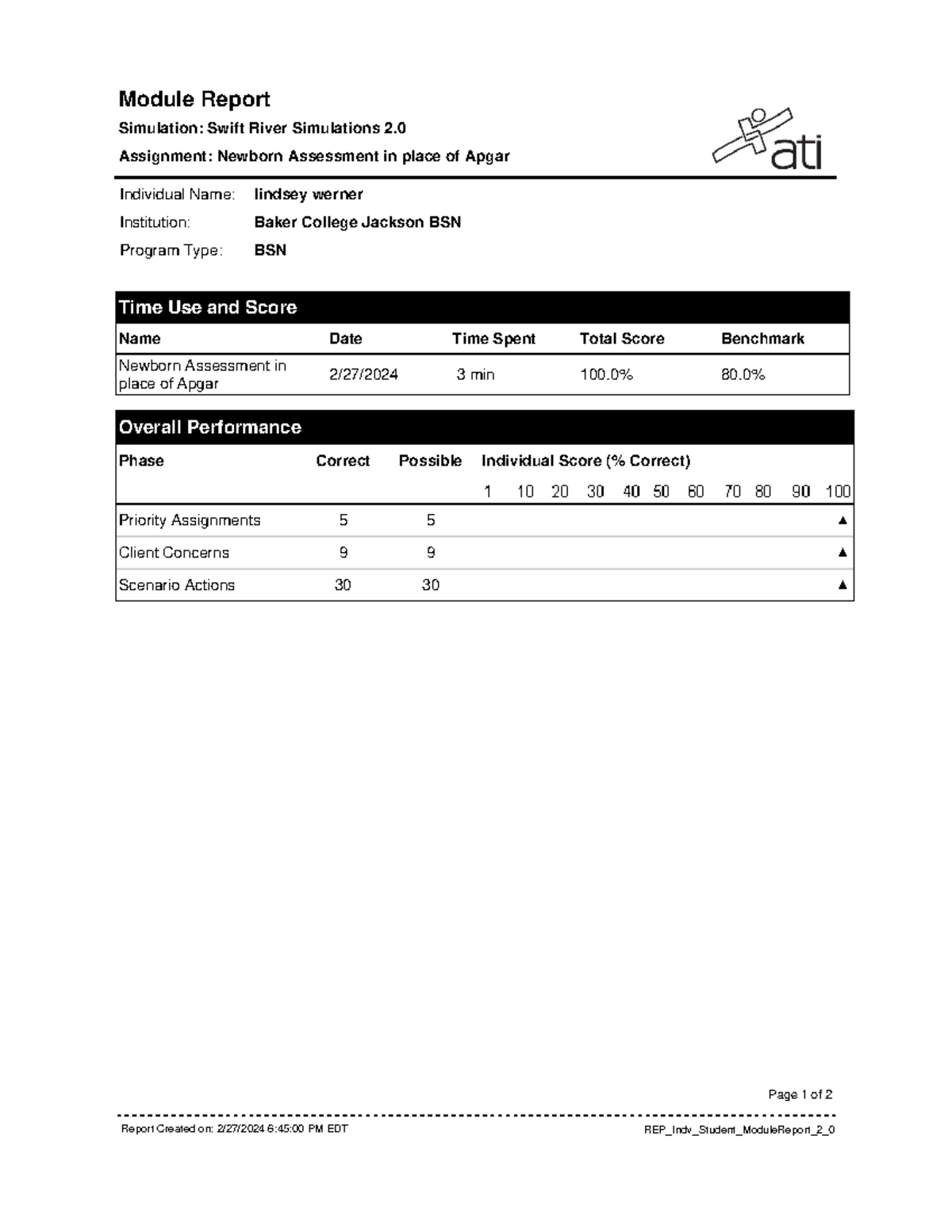 Swift River Simulation Newborn Assessment in place of Apgar - Module ...