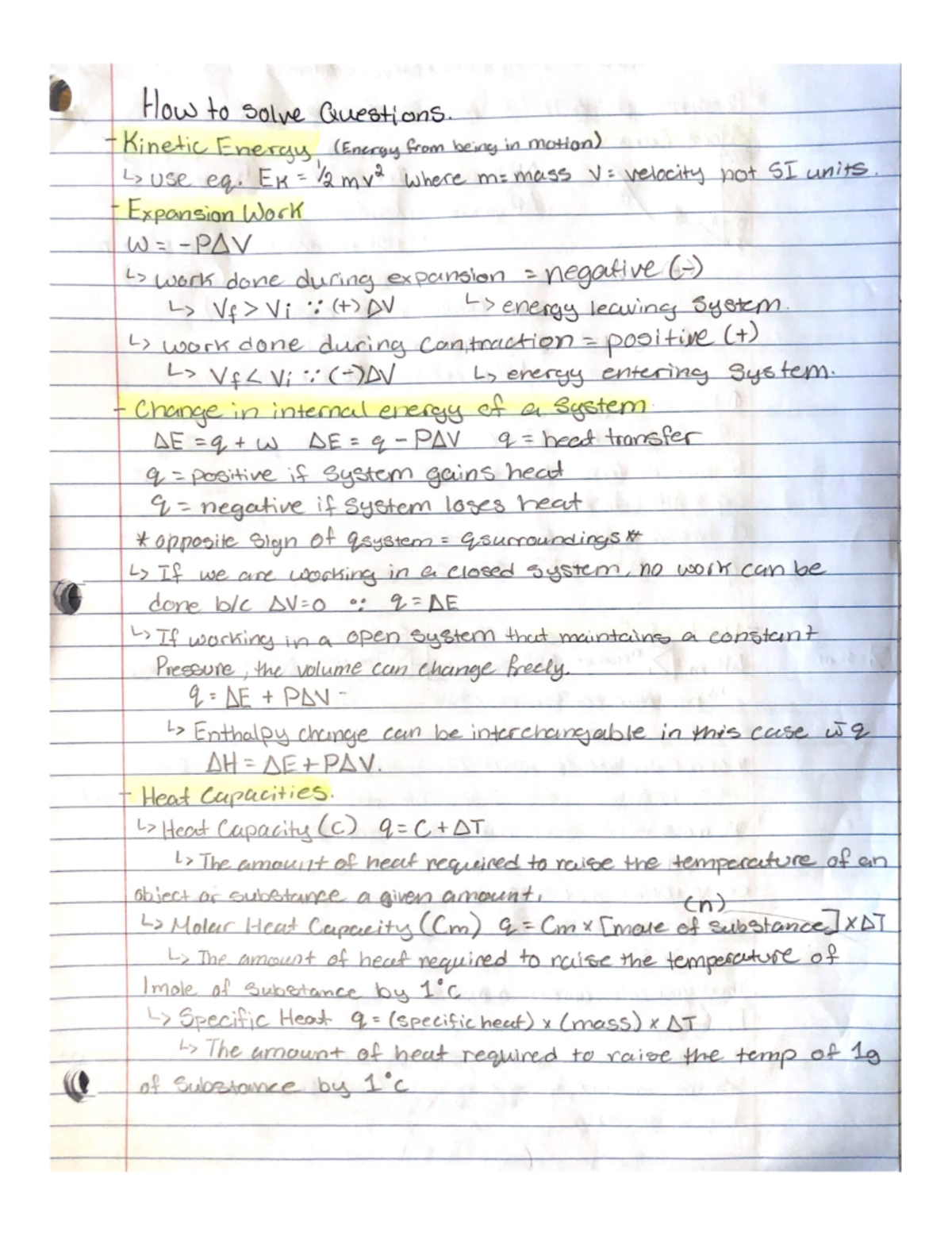 Midterm review Notes about each topic - CHEM1020U - Studocu