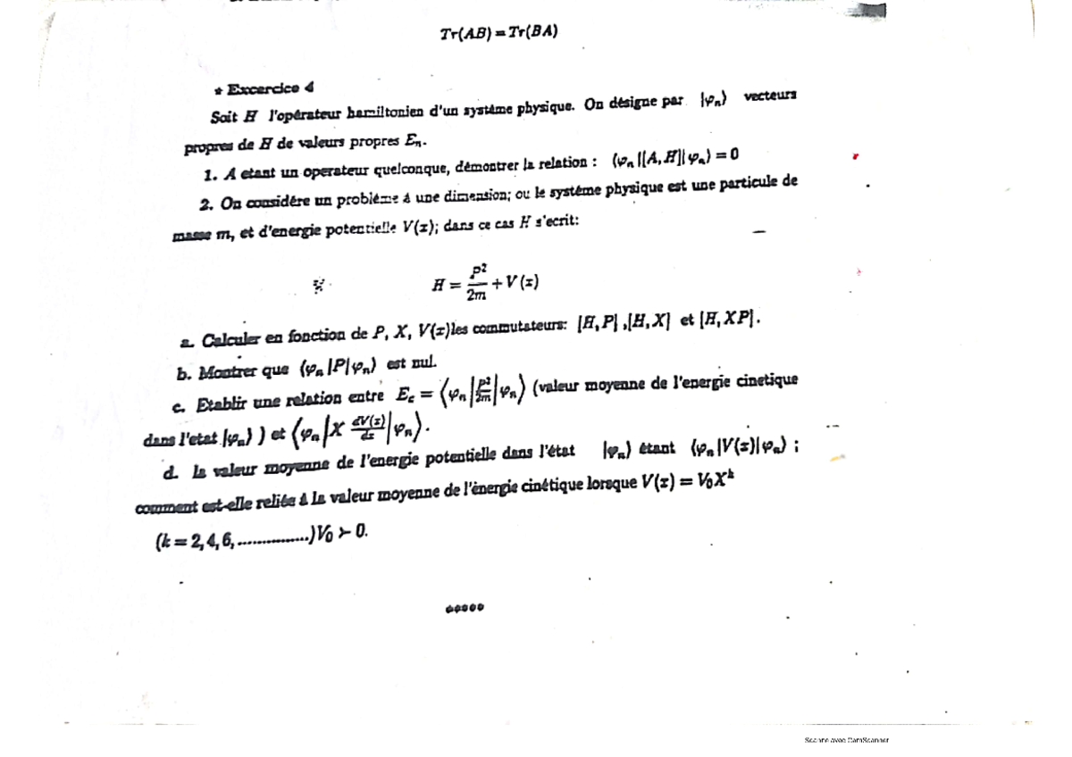 3 eme Seance Physique quantique - Studocu