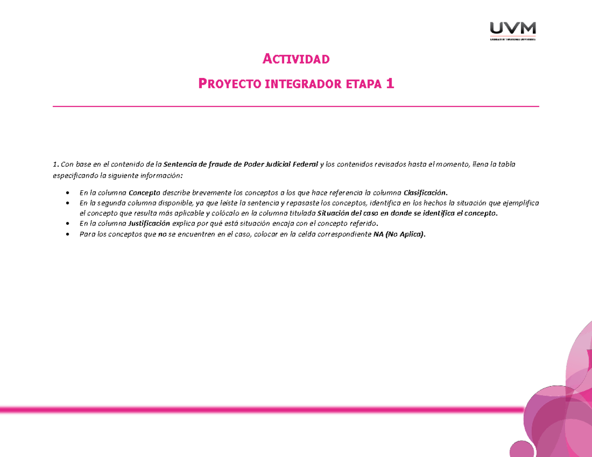 Derecho Penal Actividad 2 Proyecto Integrador 1 Derecho Penal