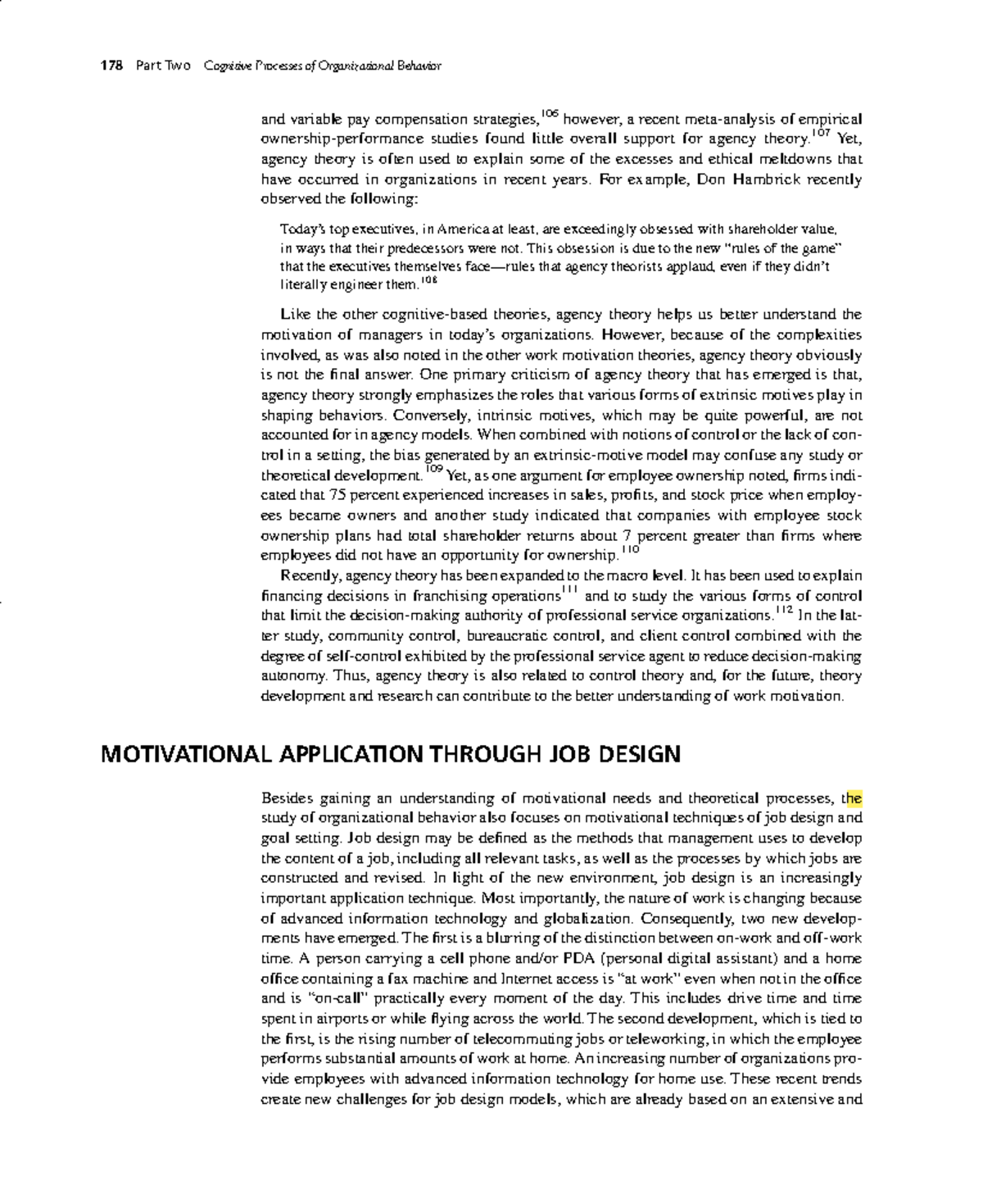 UNIT 1 IO motivational application - 178 Part Two Cognitive Processes ...