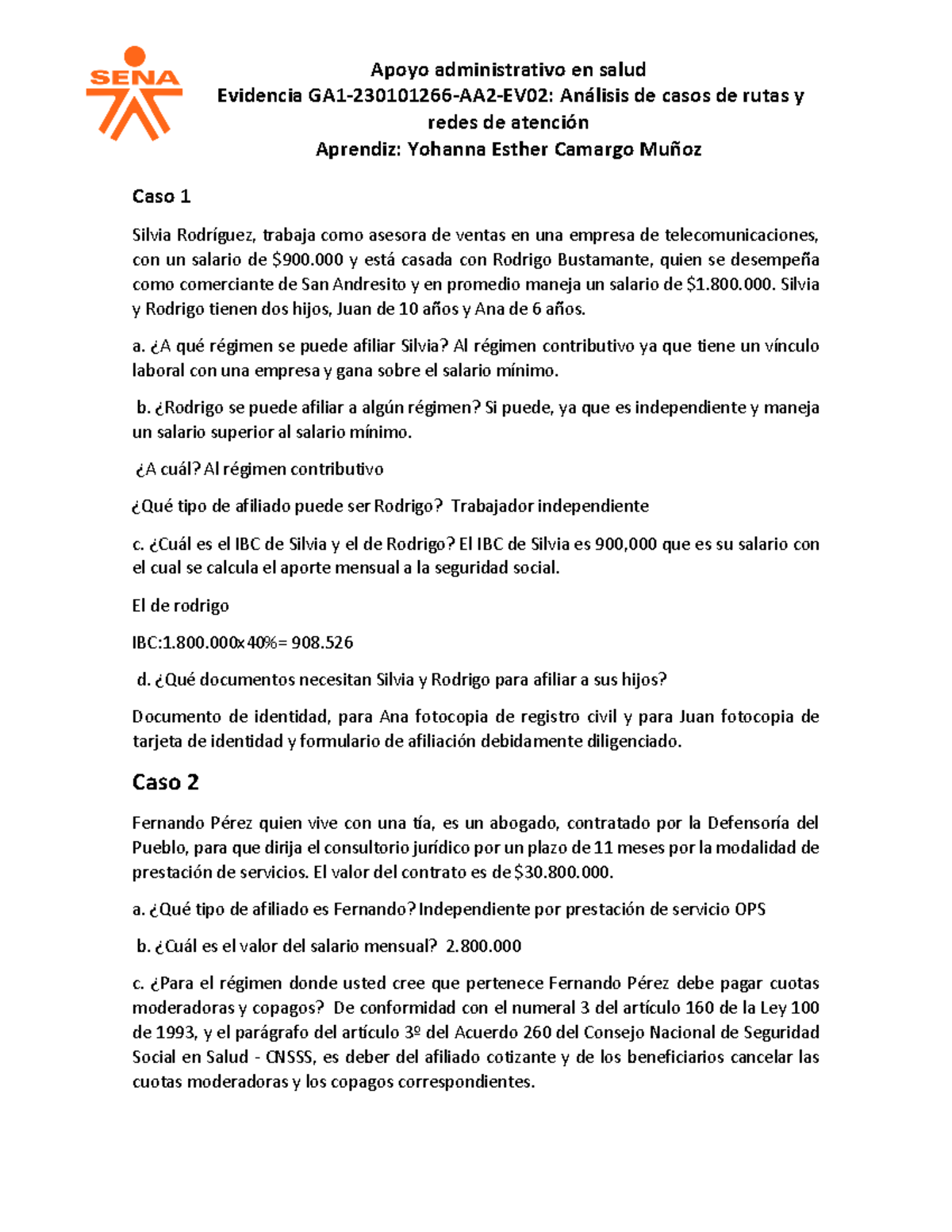 Evidencia GA1-230101266-AA2-EV02: Análisis De Casos De Rutas Y Redes De ...