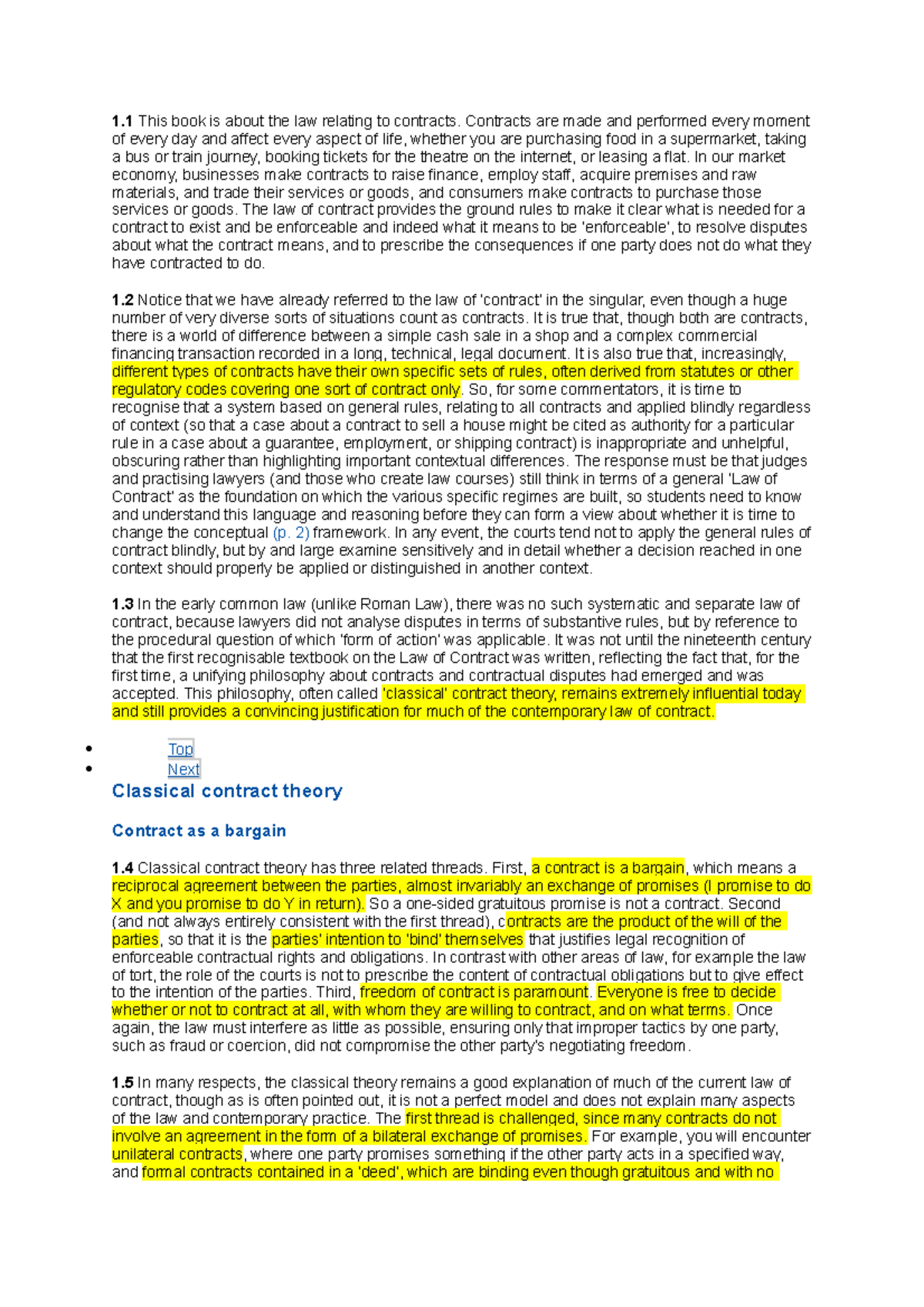 Unit 1 Part 1 Reading 1 This Book Is About The Law Relating To