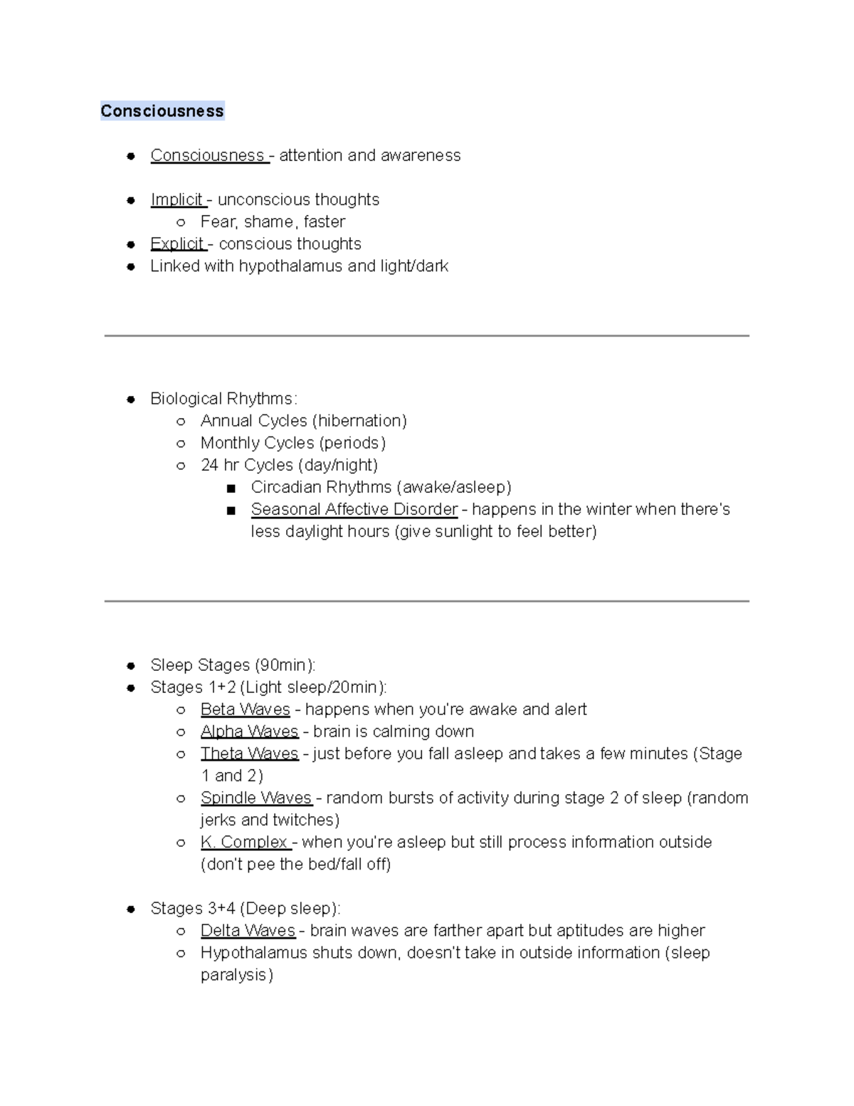 CONSCIOUSNESS NOTES visual data 4