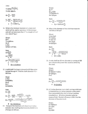 Problem Solutions Mechanical Engineering-7 - Corrplings, Flvwheetr, & I ...