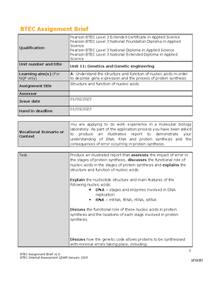 Unit 2 Assignment B - Pass - Unit 2: Practical Scientific Procedures ...