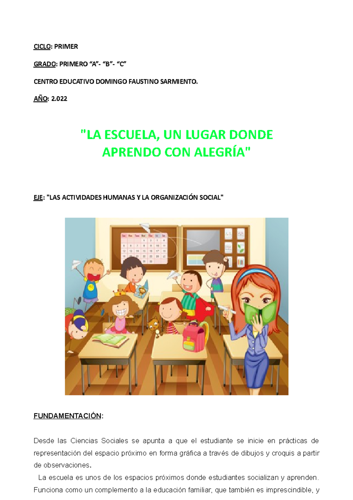 Secuencia DE MI Escuela 2023 CICLO PRIMER GRADO PRIMERO “A” “B
