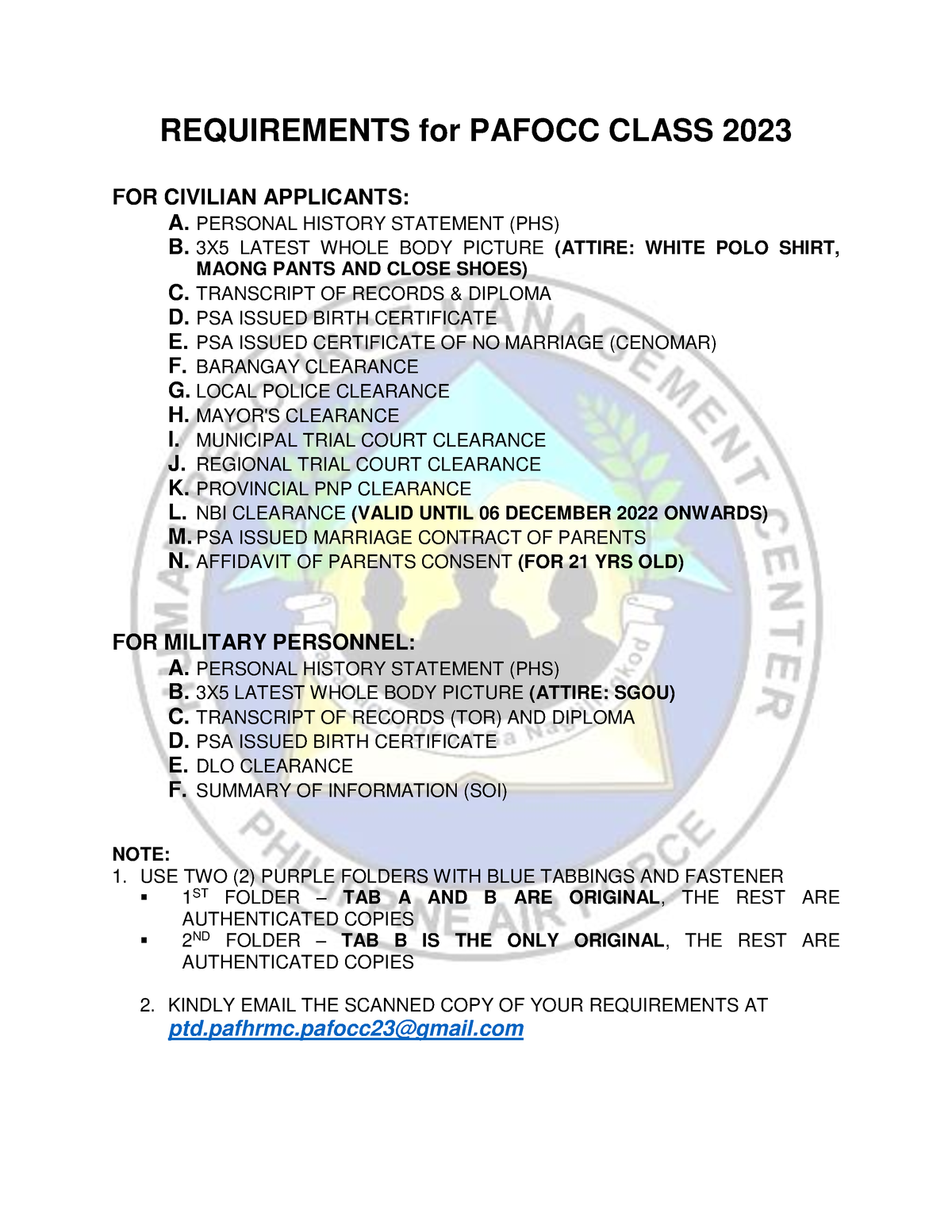 requirements-for-pafocc-cl-2023-requirements-for-pafocc-class-2023