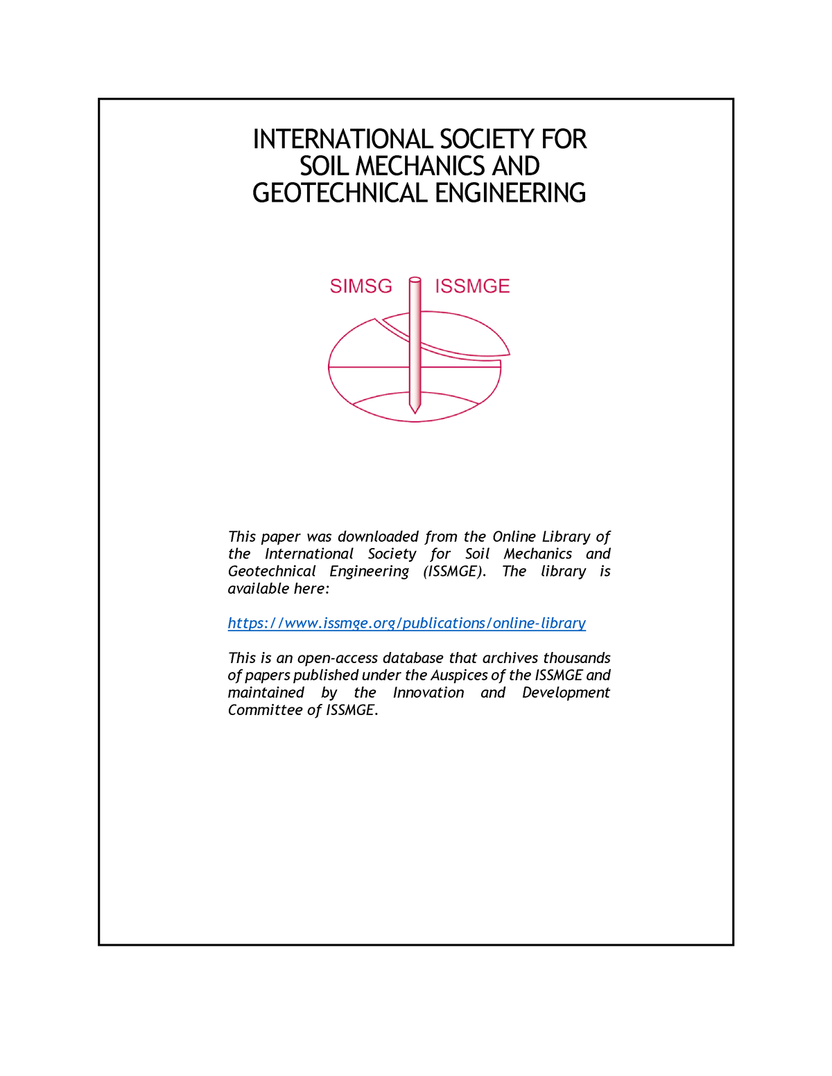 GEO11Paper 817 - INTERNATIONAL SOCIETY FOR SOIL MECHANICS AND ...