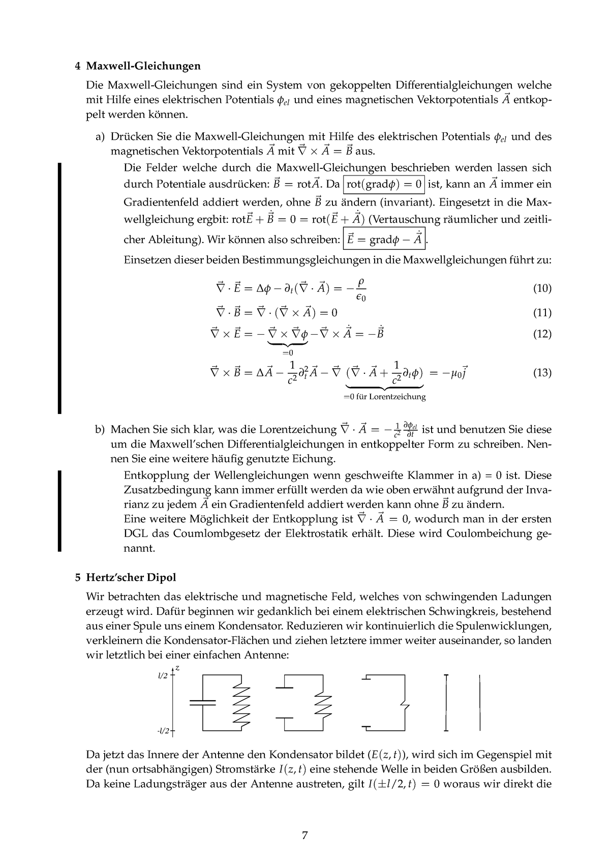 Uebungsblatt-2-Lsg-WS20-21 A4-6 - 4 Maxwell-Gleichungen Die Maxwell ...