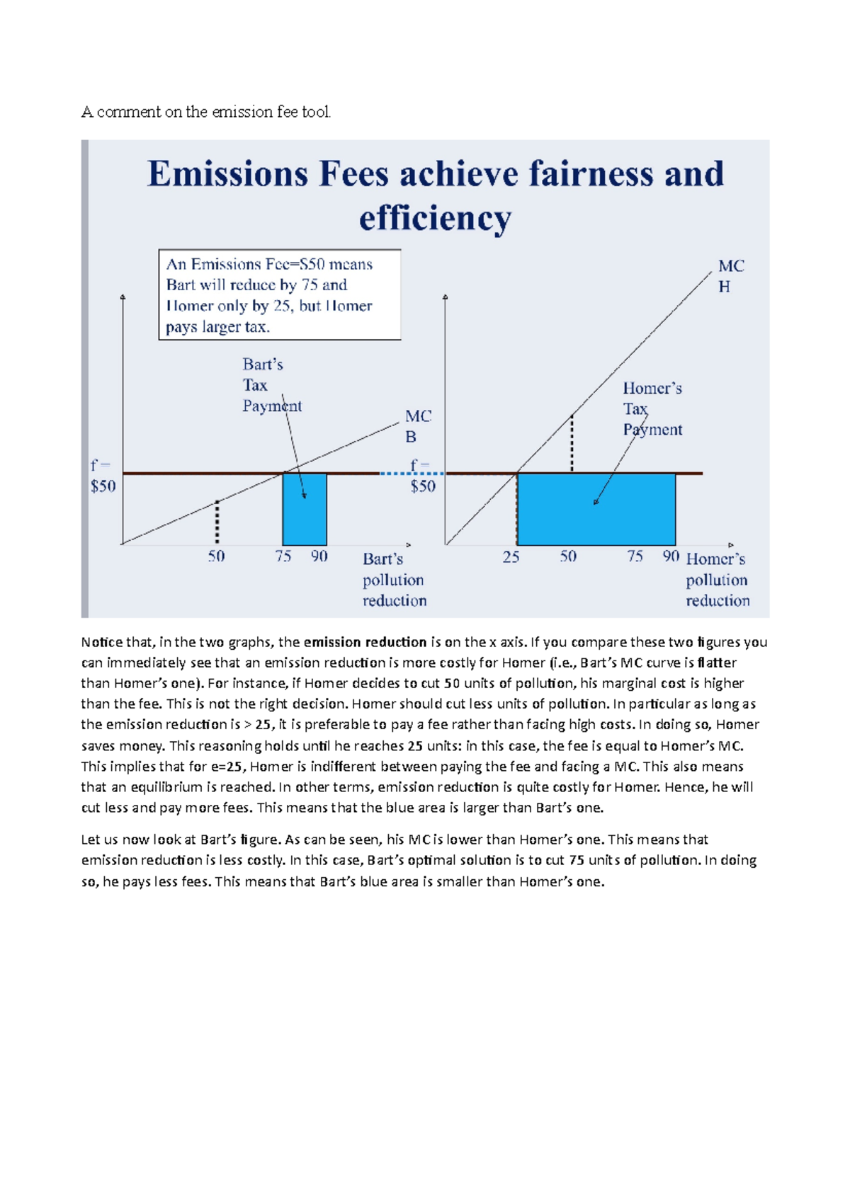 5 Emission fee notes A comment on the emission fee tool. Notice