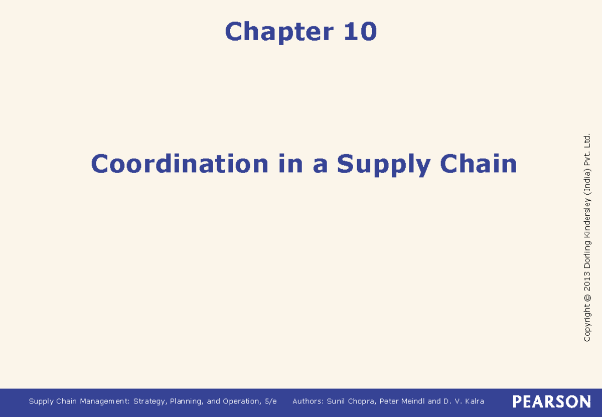 Ch 10, Coordination in a Supply Chain, Bullwhip Effect, Operational