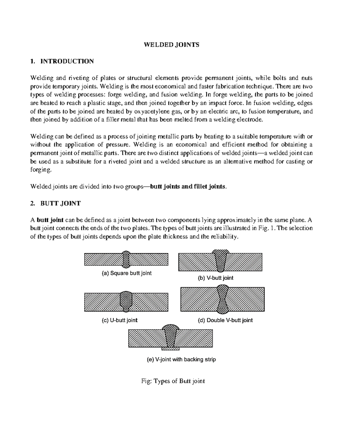 Finalized Welded AND Threaded Fastenersnotes WELDED JOINTS 1