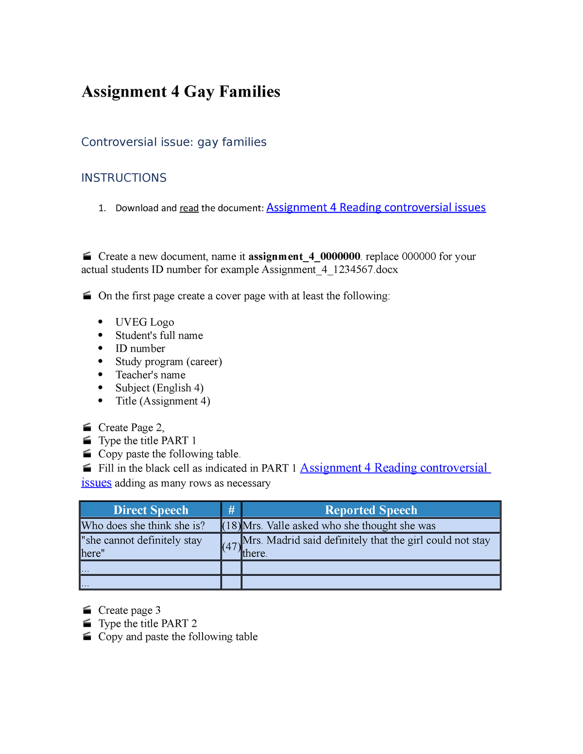 reading assignment 4 controversial issue gay families