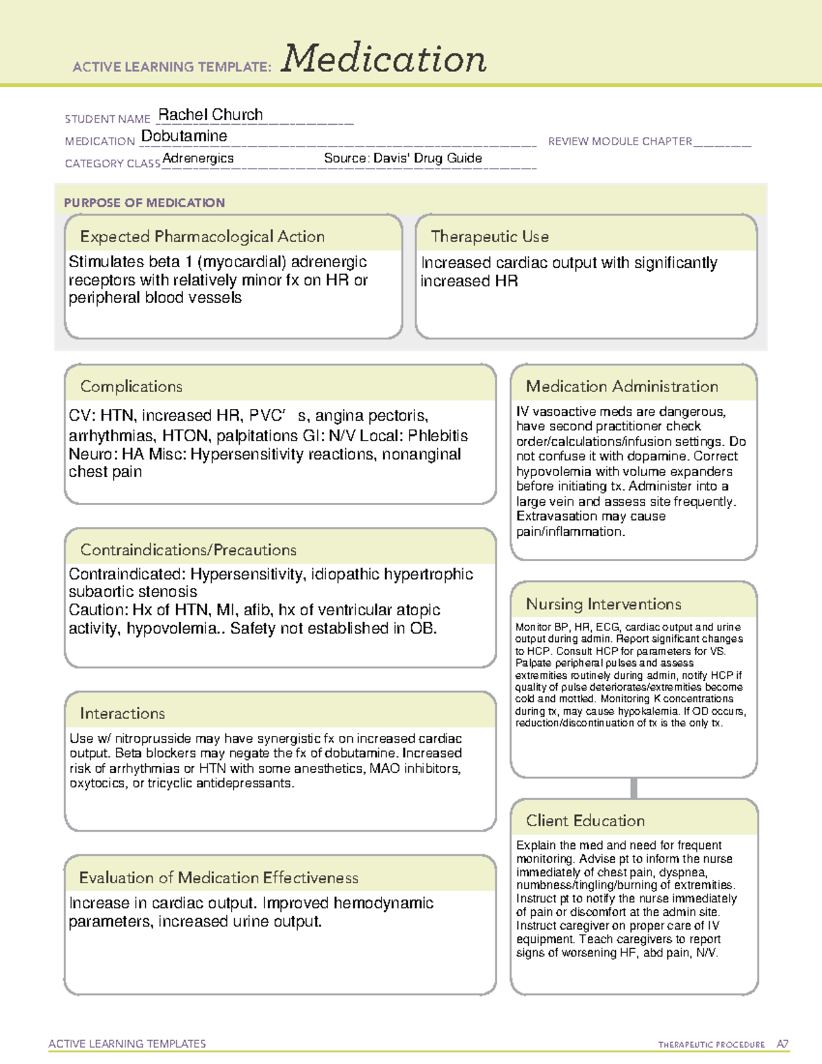 dobutamine-week-3-active-learning-templates-therapeutic-procedure-a