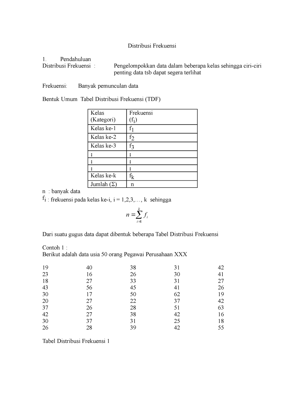 02Distrifrek - Bab 2. Distribusi Frekuensi - Distribusi Frekuensi ...
