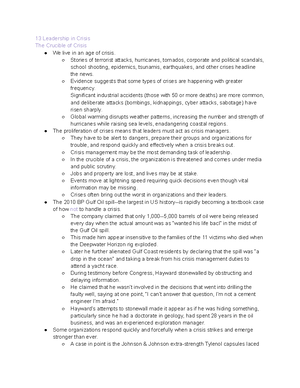 OGL 200 Chapter 3 Notes - Leadership - 3 Traits, Situational ...