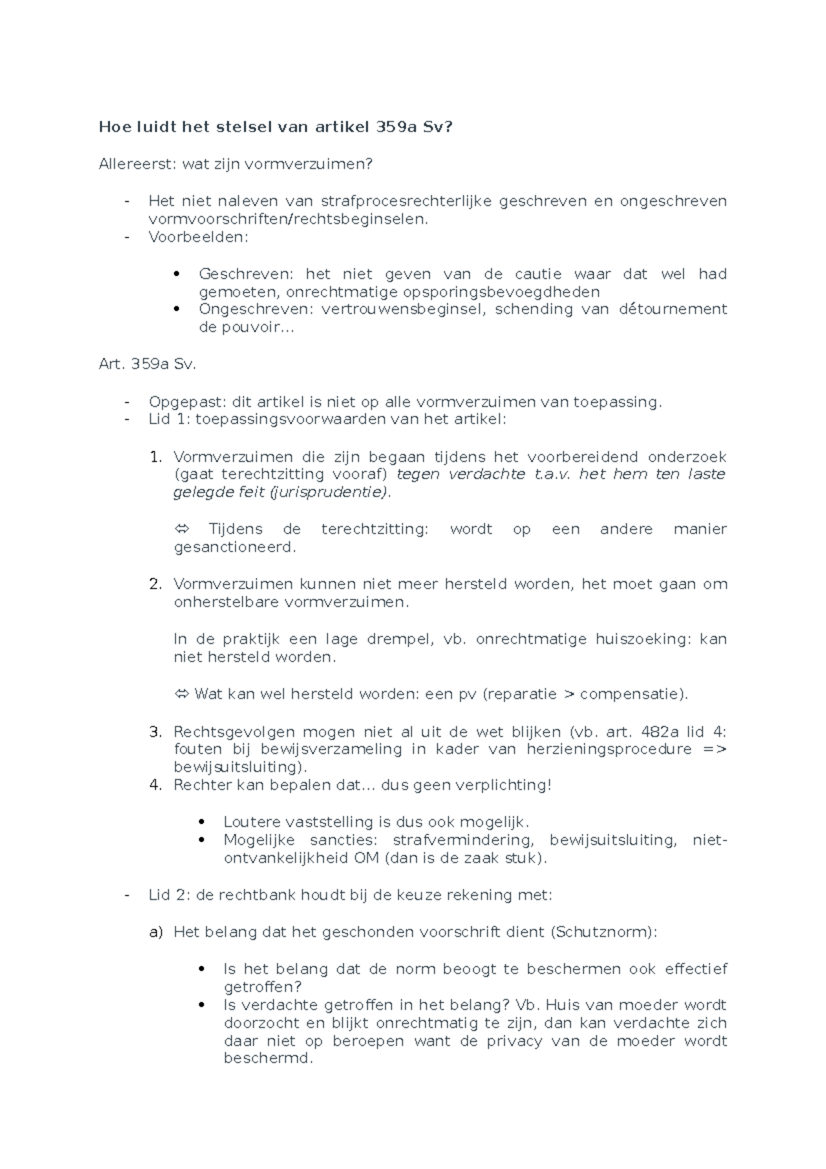 Artikel 359a Wetboek van strafvordering uitgewerkt schema Hoe luidt het stelsel van artikel Artikel 359a Wetboek van strafvordering uitgewerkt schema Hoe luidt het stelsel van artikel