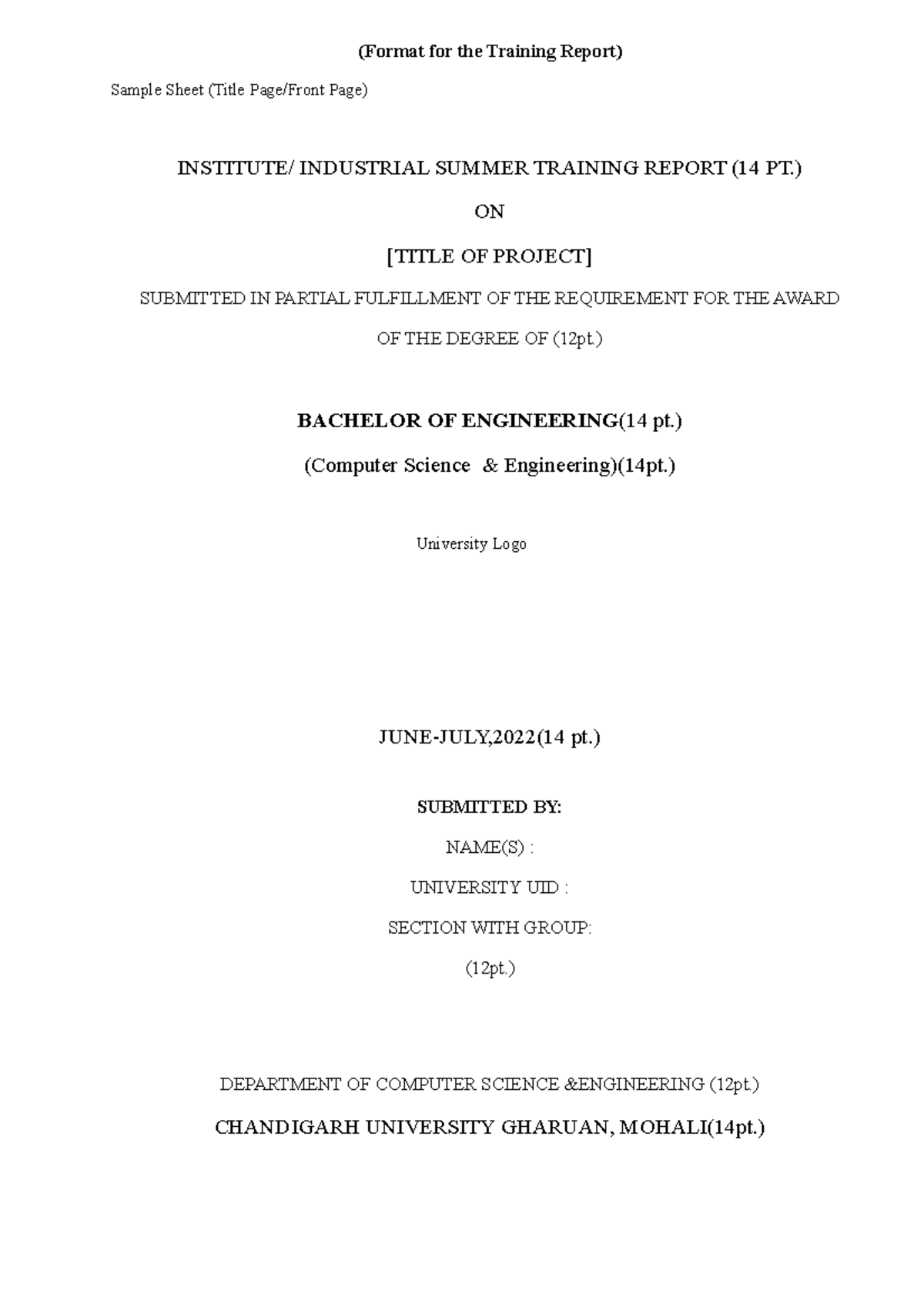 format-of-training-report-format-for-the-training-report-sample