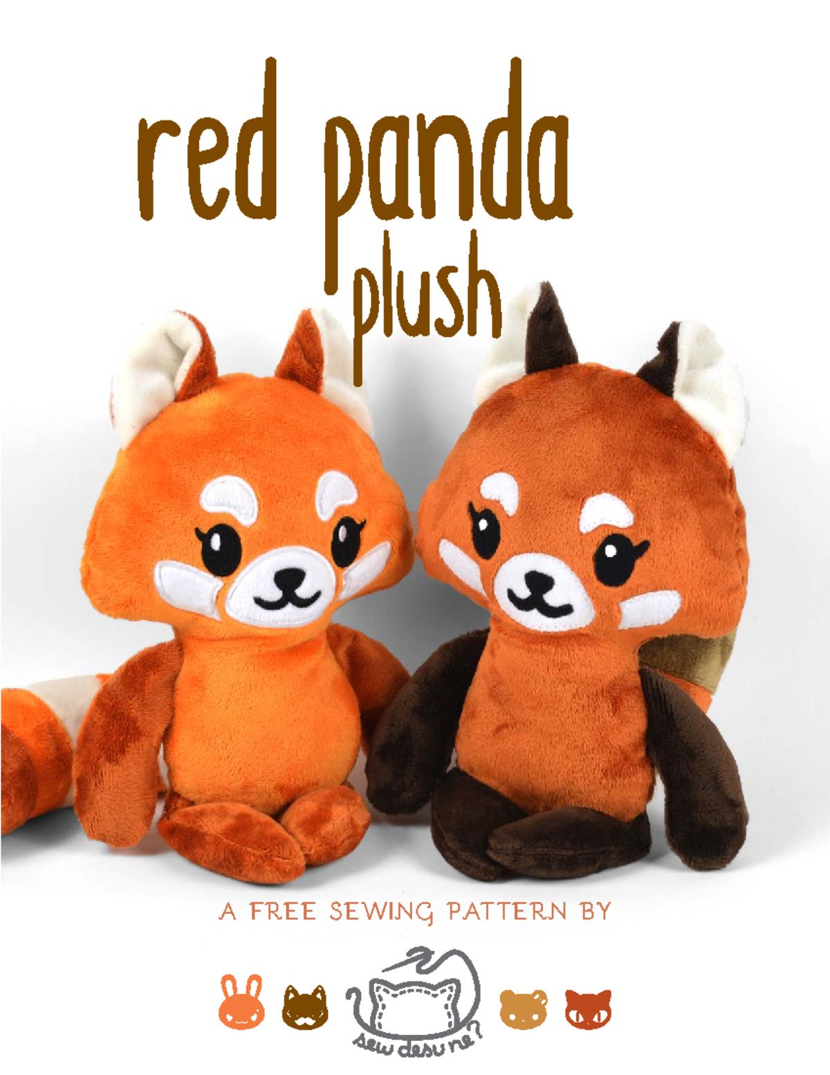 Red Panda Plush Sewing Pattern A Free Sewing Pattern By Red