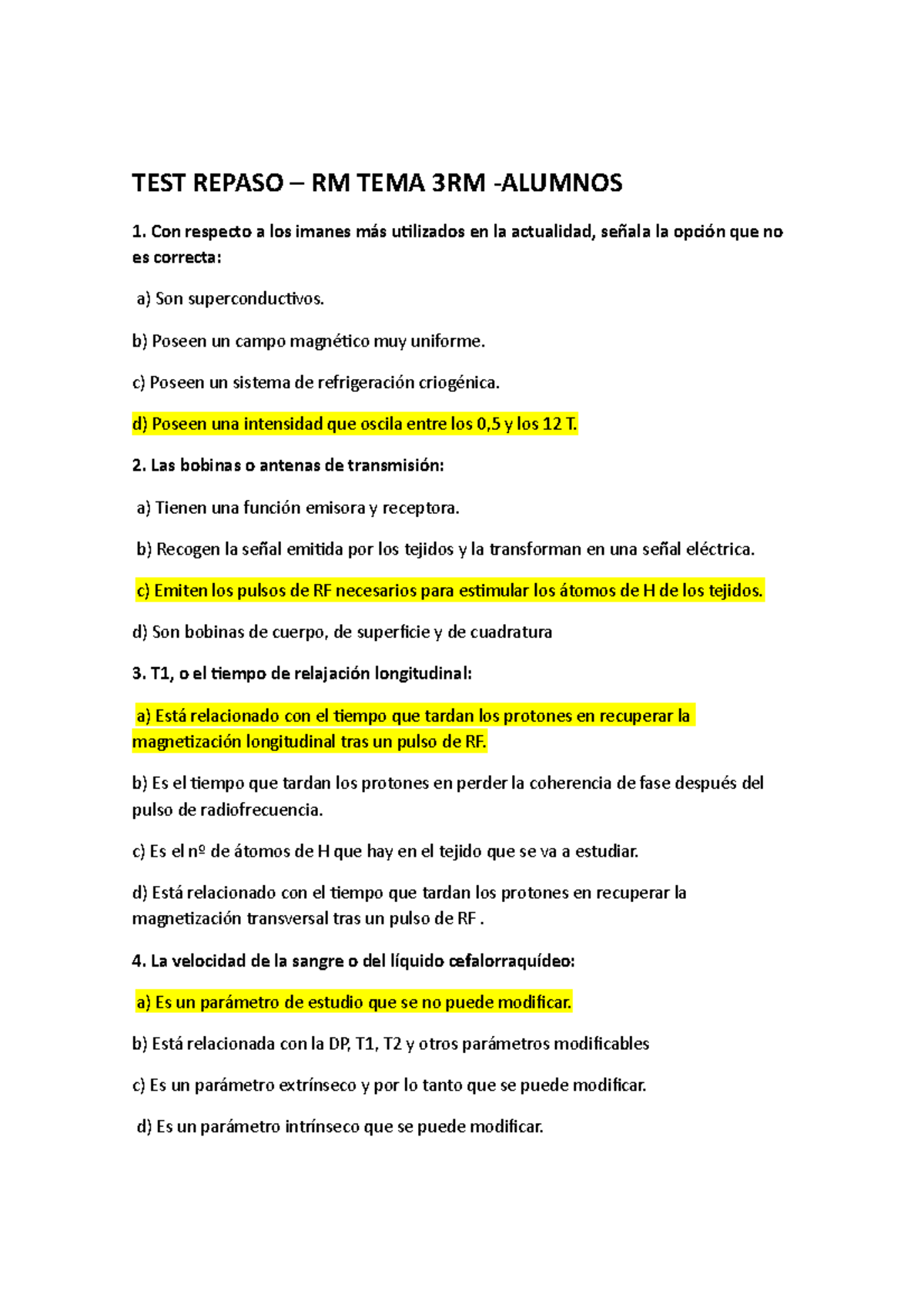 Test Repaso Tema Rm Preguntas Test Tipo Examen Test Repaso Rm