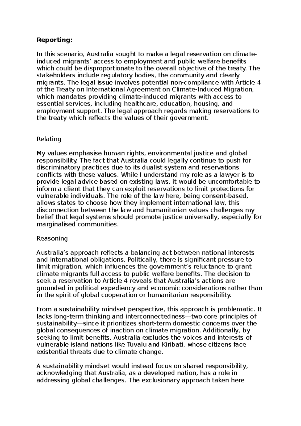 4 R's Example - yeat so i went and hyea ffa - Reporting: In this ...