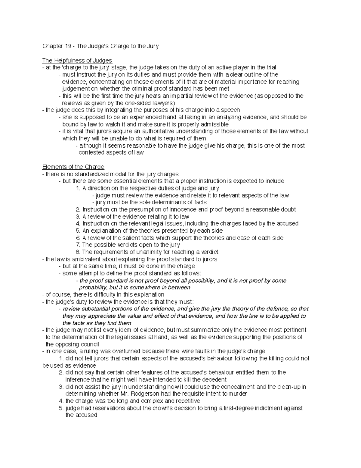 19 - The Judge's Charge to the Jury - Chapter 19 The Charge to the Jury ...