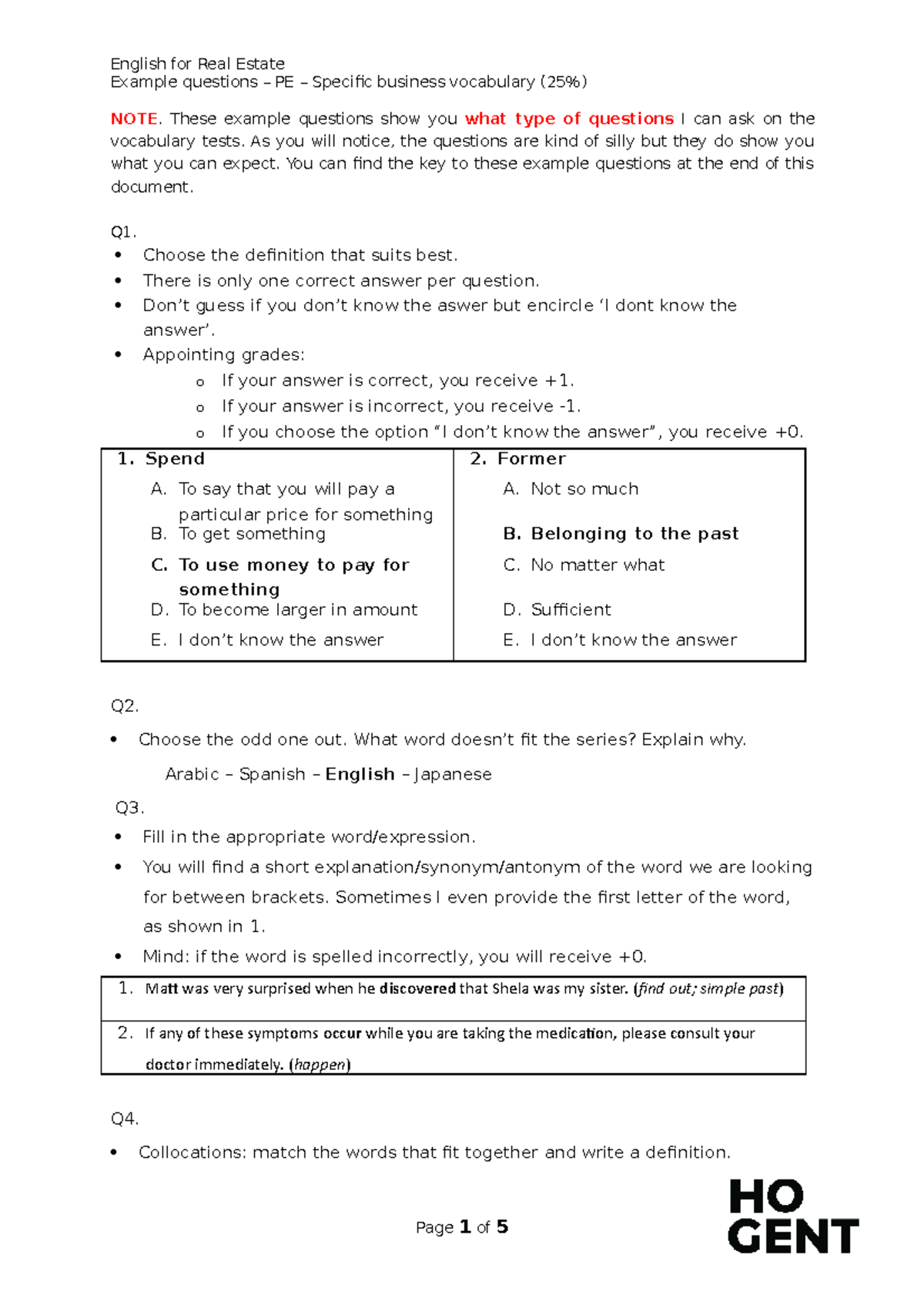 vocabulair-voorbeeldvragen-example-questions-pe-specific-business