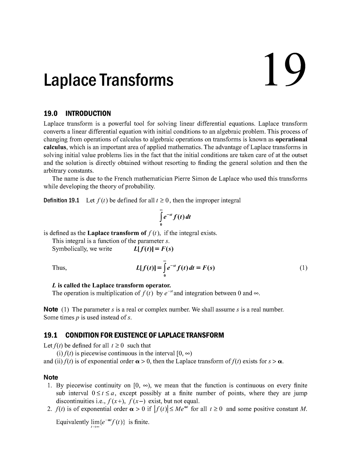 Unit 3 Laplace Dgshbsrfhdsrhdthedtjhedtgjedgt 19 Introduction