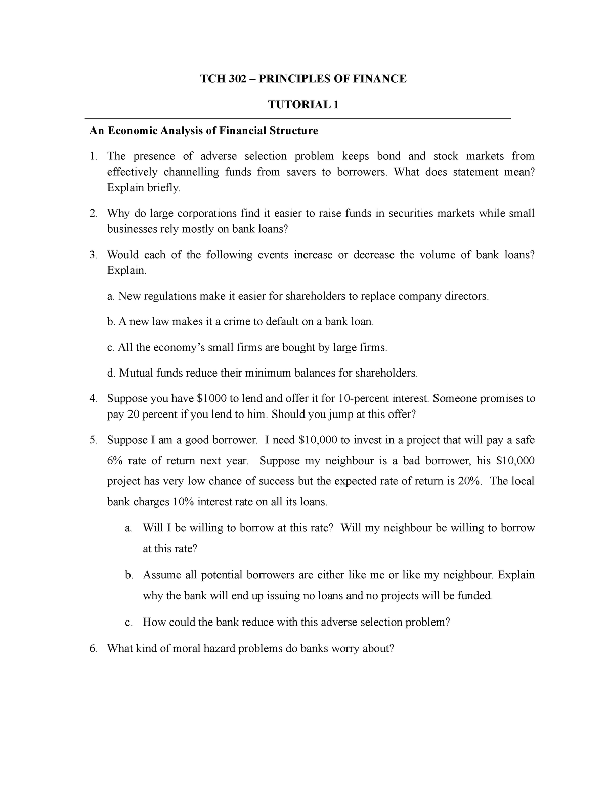 tutorial-1-tch-302-principles-of-finance-tutorial-1-an-economic