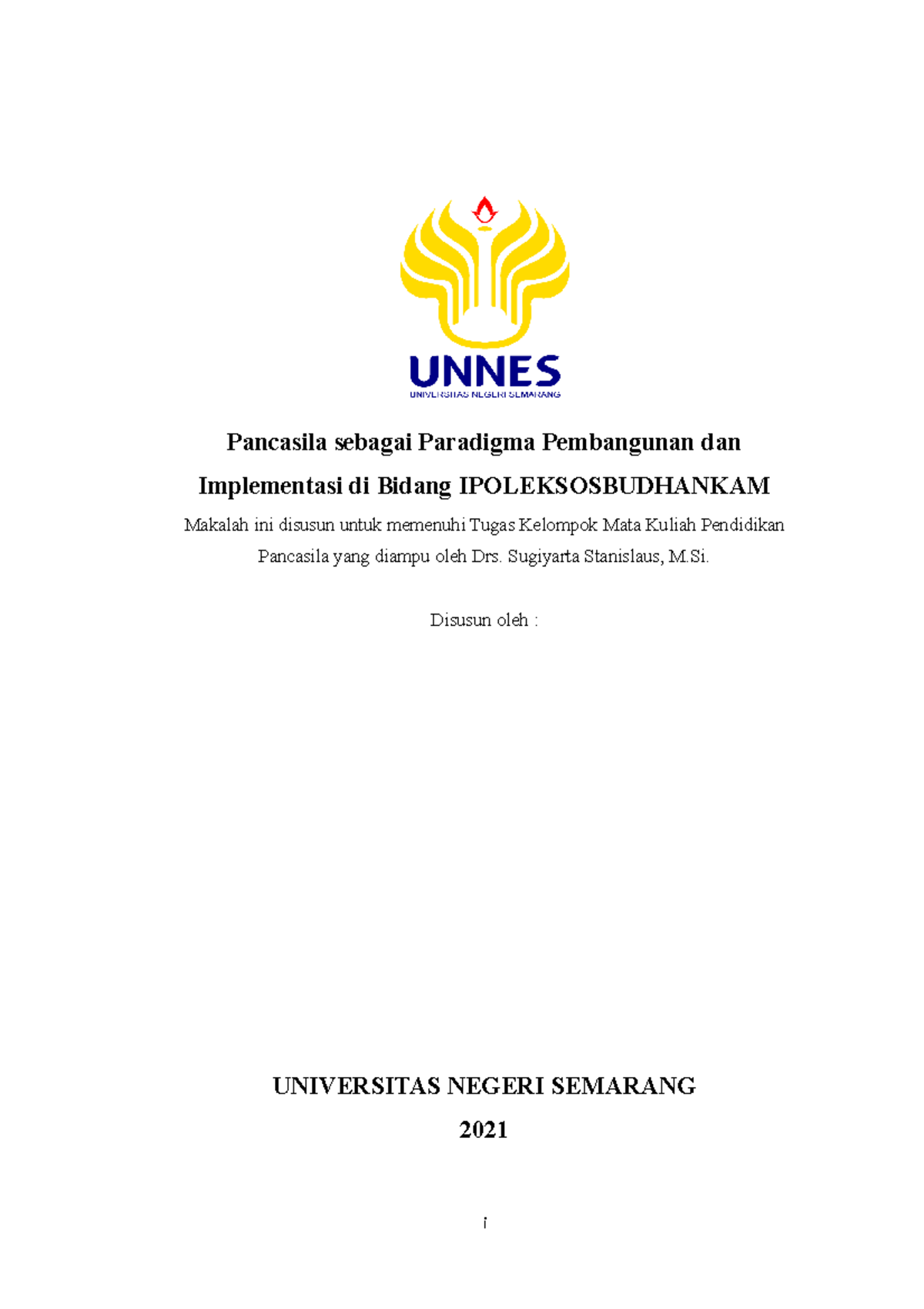 Pancasila Sebagai Paradigma Pembangunan Dan Implementasi Di Bidang ...