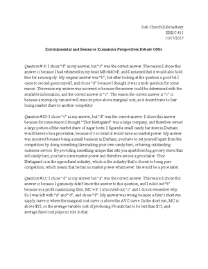 TH10key - throw away assignments for practice - EREC 411 ENVIRONMENTAL ...