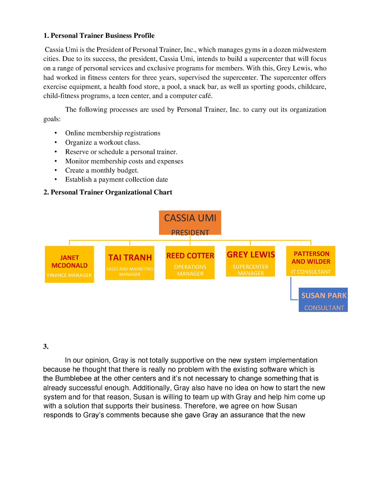 level 3 personal trainer case study examples