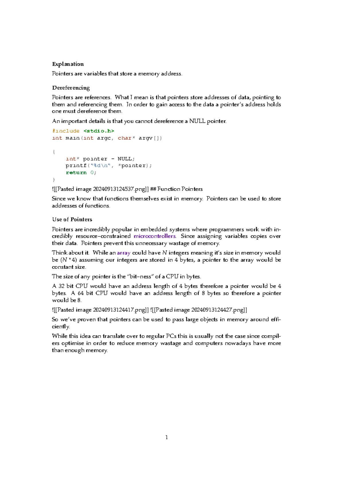 Pointers - Explanation Pointers are variables that store a memory ...