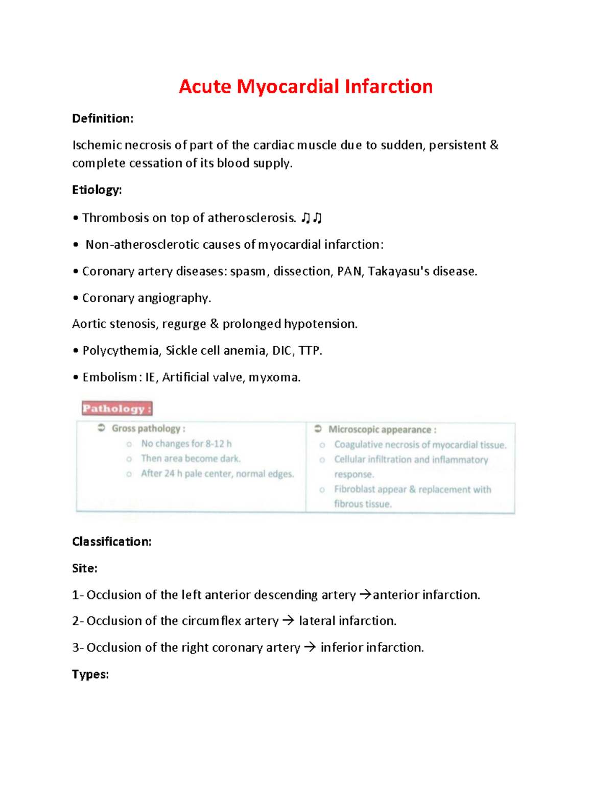 Acute Myocardial Infarction - Acute Myocardial Infarction Definition ...